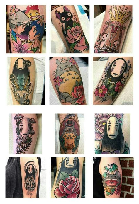 Studio Ghibli And Hayao Miyazaki Tattoos By Chrismesitattoo Aa Tattoos Anime Tattoos Tattoo