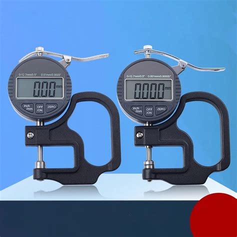 0001mm Electronic Thickness Gauge 10mm Digital Micrometer Thickness
