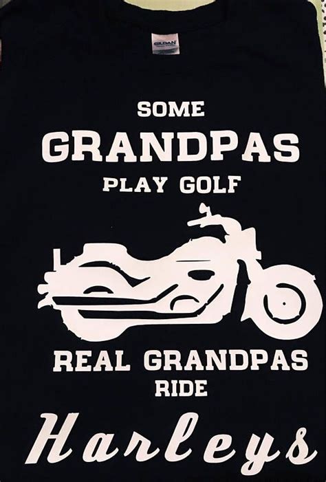 Real Grandpas Ride Harleys Harley Men Grandpa Shirt Harley