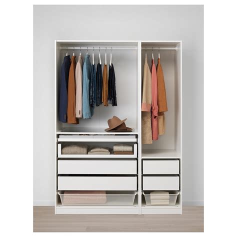 This option of the pax wardrobe features 5 drawers with other storage options like shelving and clothing rods. PAX - wardrobe, white/Flornes dark grey | IKEA Hong Kong ...