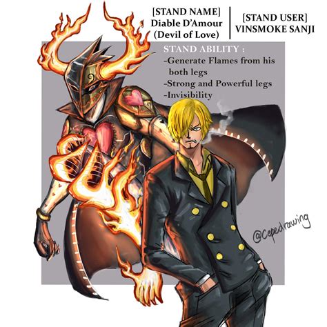 Vinsmoke Sanji Stand One Piece X Jjba By Rizkicahyap On Deviantart