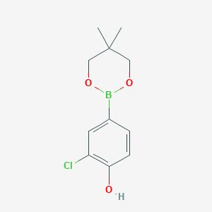 2 Chloro 4 5 5 Dimethyl 1 3 2 Dioxaborinan 2 Yl Phenol S6650933