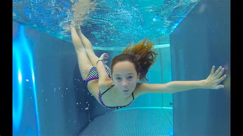 Carla Underwater Swimming Underwater Jumping And Water Slides Youtube