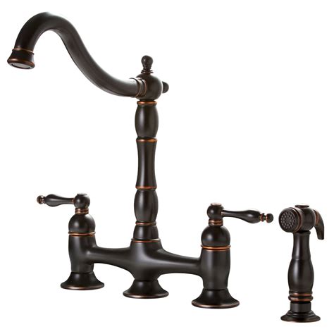Bridge kitchen faucets are the design of a great idea to get some supplies replicate into your kitchen decor. Premier Faucet Charlestown Two Handle Bridge Style Kitchen ...