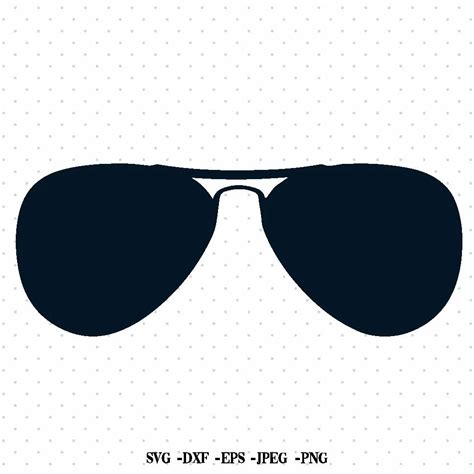 Aviator Sunglasses Svg Aviators Svg Sunglasses Silhouette Shape Png Cut File For Cricut
