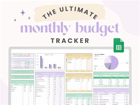 How To Use Google Sheets Monthly Budget Template Free Printable Worksheet