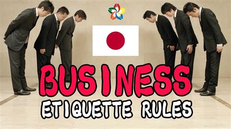 Business Etiquette Rules You Should Know In Japan Youtube