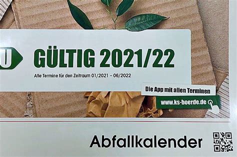 Ärger Um Online Abfallkalender Des Landkreises Börde