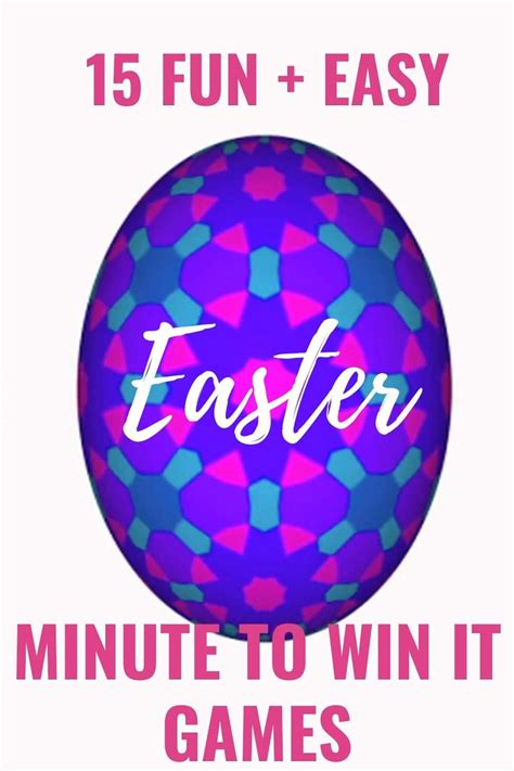 15 Fun And Easy Easter Minute To Win It Games Video Minute To Win