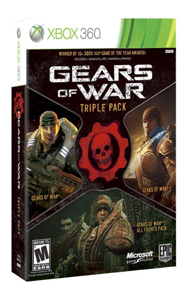 Image Gears Of War Triple Pack Jeux Vidéo Xbox 360