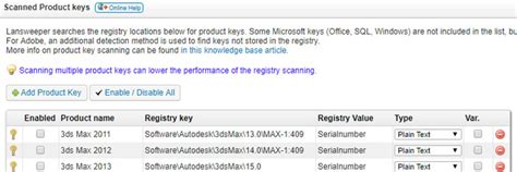 View And Scan Software License Keys On Windows Computers Managing