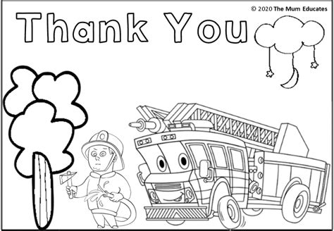 Thank You Key Workers Colouring Sheets Free The Mum Educates