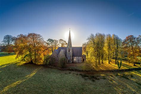Images Church United Kingdom Northern Ireland Tyrone Sun Autumn