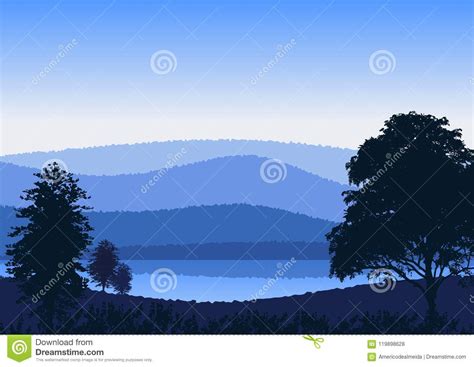 Wallpaper Of Lake Vector Nature Wallpaper