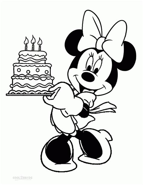 Minnie mouse birthday coloring pages printable. Minnie Mouse Coloring Pages Printable Minnie Mouse ...