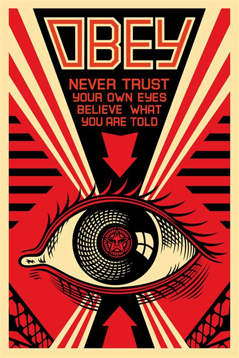 Obey Eye Offset Poster Obey Giant