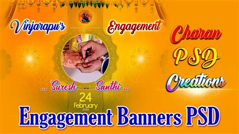 Engagement Banners Psd In 2021 Engagement Banner Indian Wedding