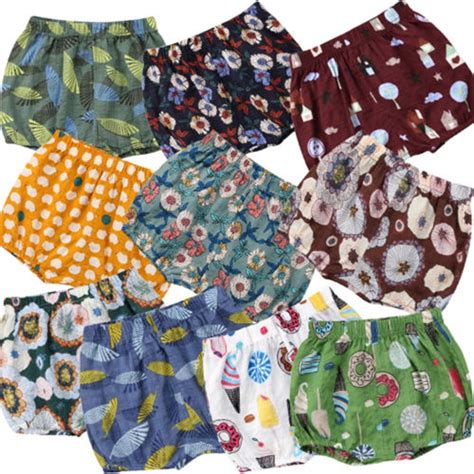Newborn Baby Girls Boys Print Shorts Nappy Cover Ruffle Pp Pants