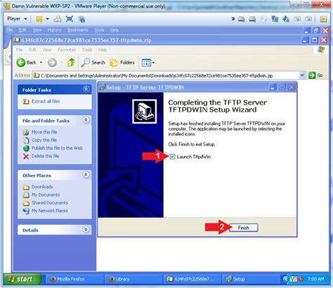 Damn Vulnerable Windows Xp Lesson 6 How To Setup The Tftpd32 Long