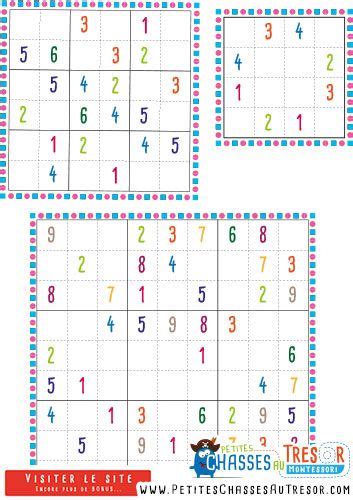 Le but ici est de compléter la grille en replacent les images ou couleurs manquantes dans les cases. Sudoku Enfant - 7 KITS de sudoku pour enfant à imprimer ...