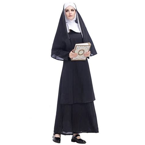 Adults Female Nun Sister Cosplay Women Lady Drama Stage Performance