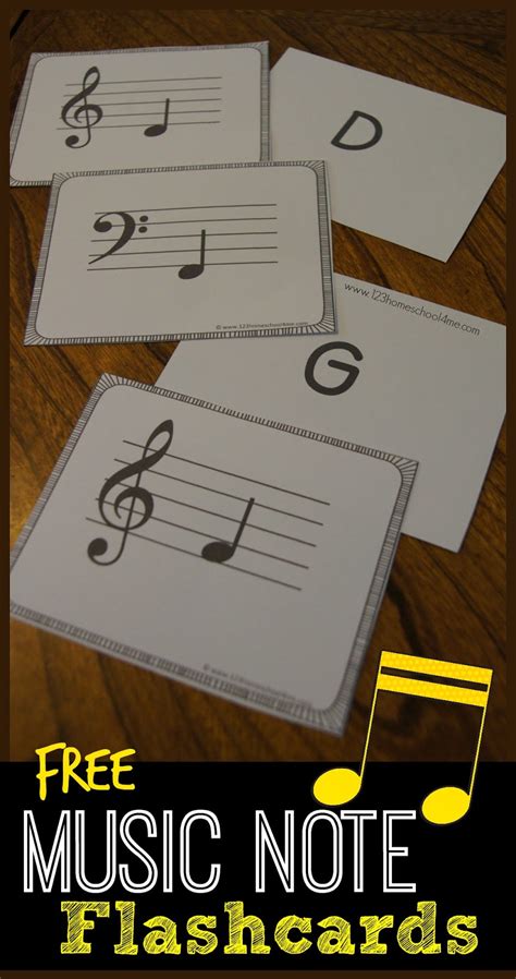 Free Printable Music Note Flashcards