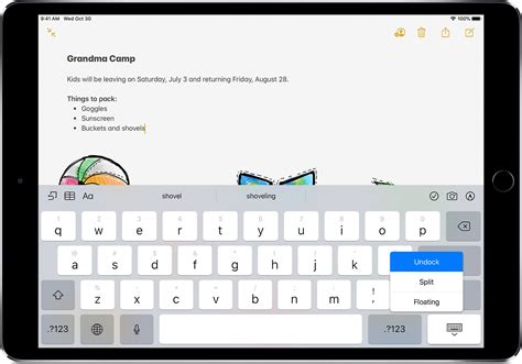 Split And Move The Keyboard On Your Ipad Apple Support
