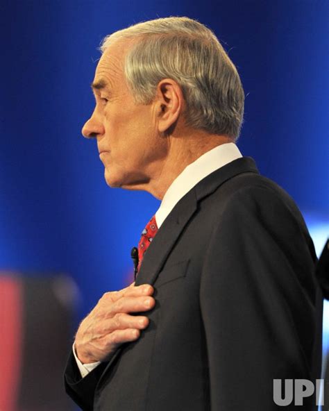 Photo Republican Presidential Candidate Ron Paul Listens To The