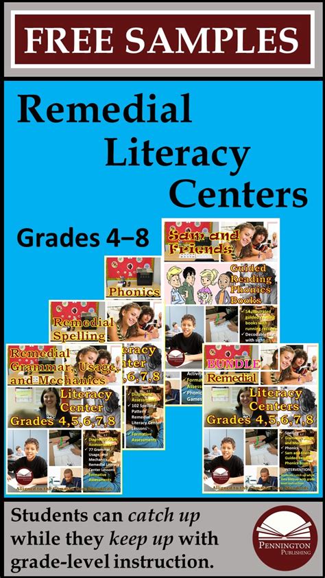 Remedial Literacy Center Pin Bundle Pennington Publishing Blog