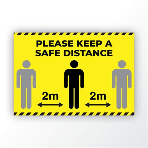 Covid 19 Keep A Safe Distance Floor Graphics Business Print