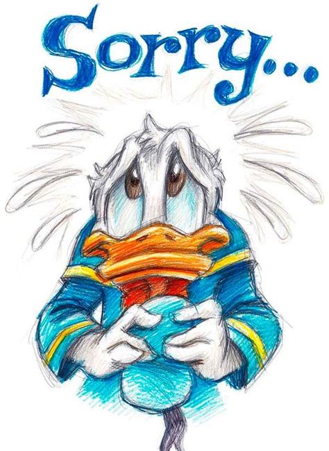 Sorry Donald Duck Unique Large Giclée Joan Catawiki