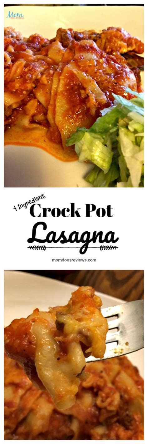 Crock Pot Lasagna On The Cheap Only 4 Ingredients