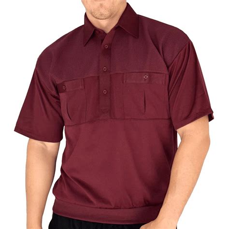 Banded Palmland Classic 2 Pocket Solid Banded Bottom Polo Shirt Sizes