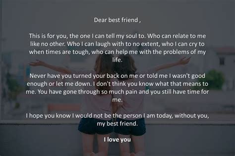 An Emotional Letter To A Best Friend Letter To Best Friend Dear Best