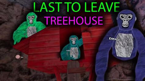 Last To Leave Treehouse Gorilla Tag Youtube