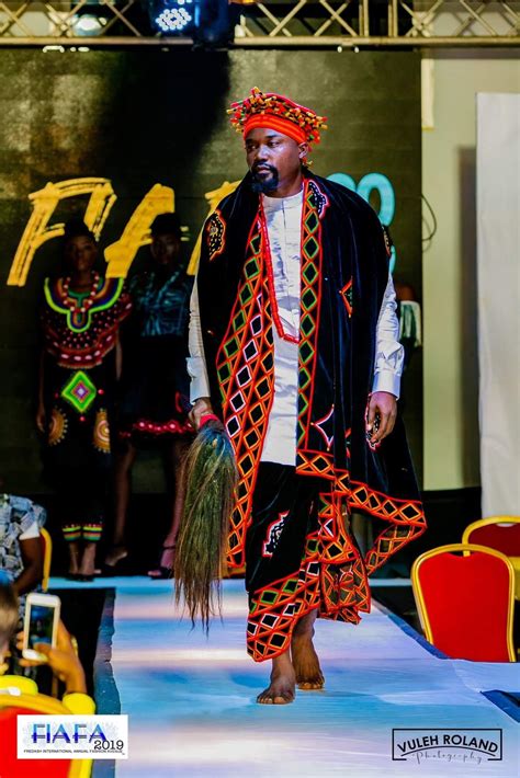 Toghu Print Outfit Cameroon African Men Fashion African Traditional