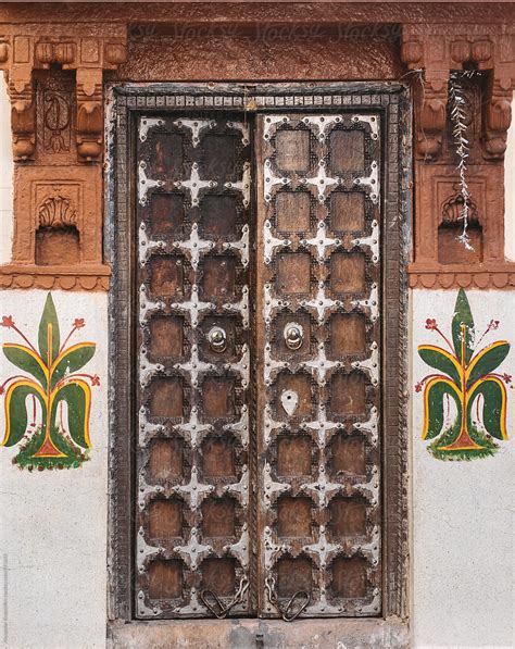 Carved Wooden Indian Door By Stocksy Contributor Alexander