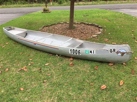 Grumman Square Stern 16 Foot Aluminum Canoe Marathon Boat Group For
