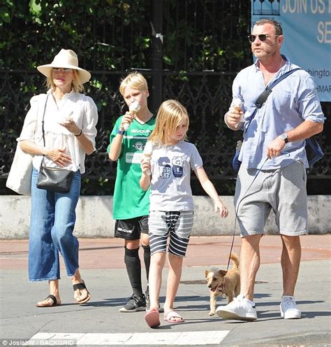 Naomi Watts And Liev Schreiber Look Like Friendly Exes As They Take