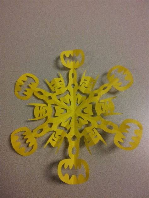 Snowflake Batman Fun Crafts Paper Crafts Arte Floral Snowflakes