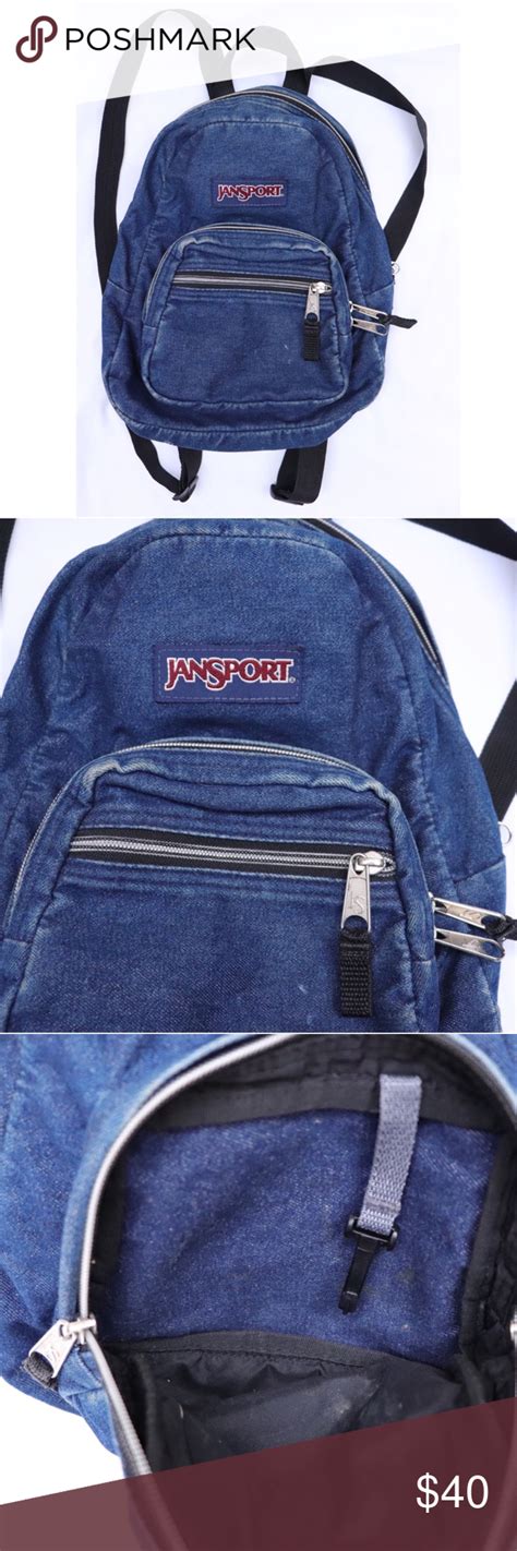 Jansport Vintage Denim Mini Backpack Vintage Denim Vintage Style