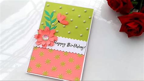 Cut a plastic slide holder into pieces attach the strips to the card. Beautiful Handmade Birthday card idea-DIY Greeting Cards ...