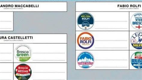 Elezioni Brescia 2023 Il Fac Simile Della Scheda Elettorale Sfida A 4