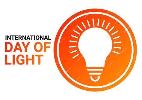 Día Internacional De La Luz Vector Premium