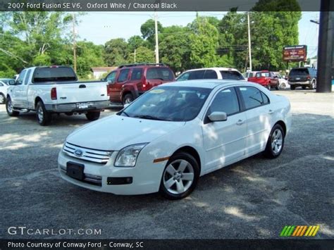 The 2007 ford fusion is an excellent choice among midsize sedans and should not be overlooked. Oxford White - 2007 Ford Fusion SE V6 - Charcoal Black ...