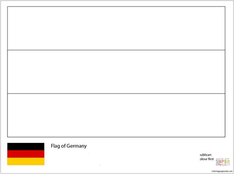 Flag Of Germany World Cup 2018 Coloring Pages World Cup Coloring