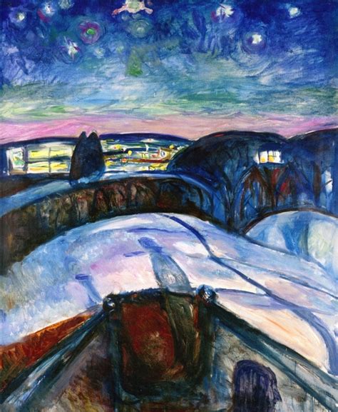 Starry Night Edvard Munch Artwork On USEUM