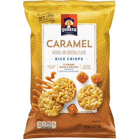 Quaker Gluten Free Caramel Rice Crisps 352 Oz