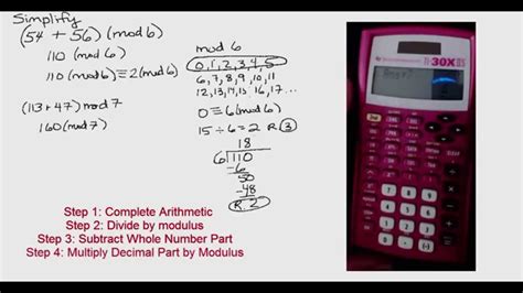 Otherwise it adds a smaller value. Simplifying in Modular Arithmetic - YouTube