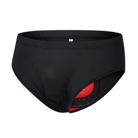 Wosawe Men Bike Underwear Breathable Padded Bicycle Briefs Cycling